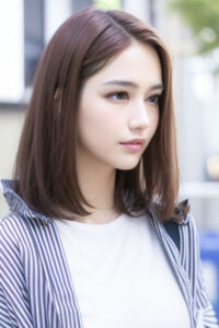 압구정 투티 어깨선 긴단발 트렌드헤어